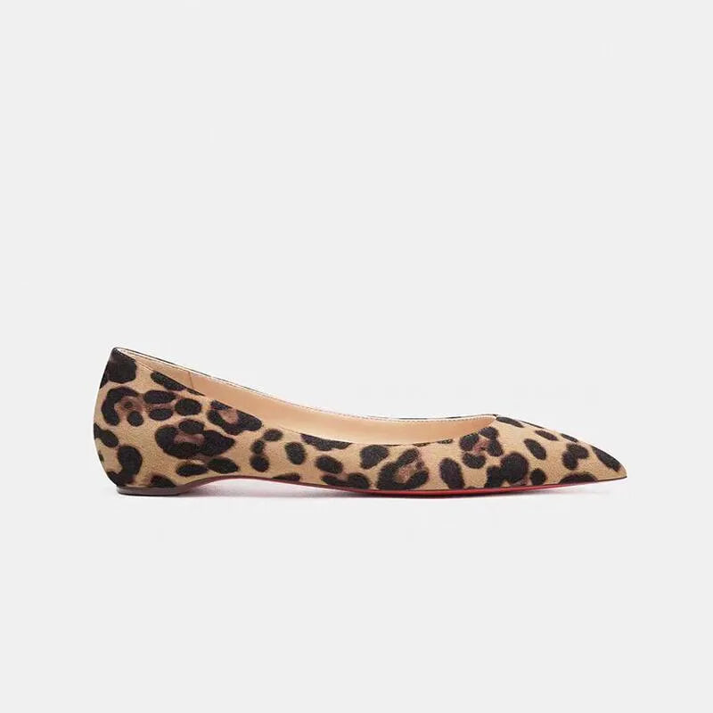New Style Pointed Red-Sole Flats | Sophisticated "Inner Heightening" Wedge Pumps | Elegant "Handmade Patent Leather" Silhouette | "Dignified" Shallow Mouth Low Heels for Radiant Versatile Casual Styling Luxegan