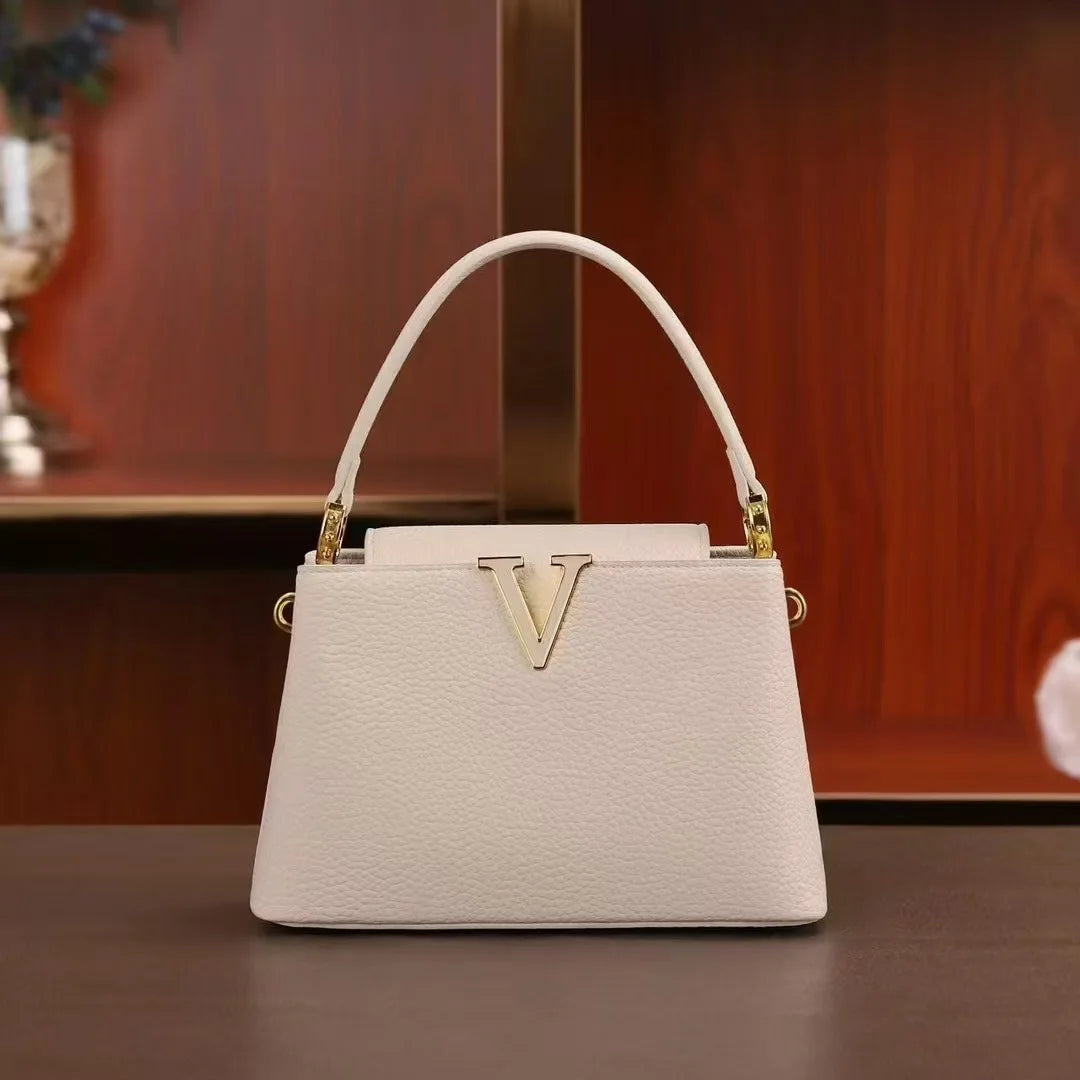 New Simple V-Shaped Decorative Handheld Messenger Bag Luxegan