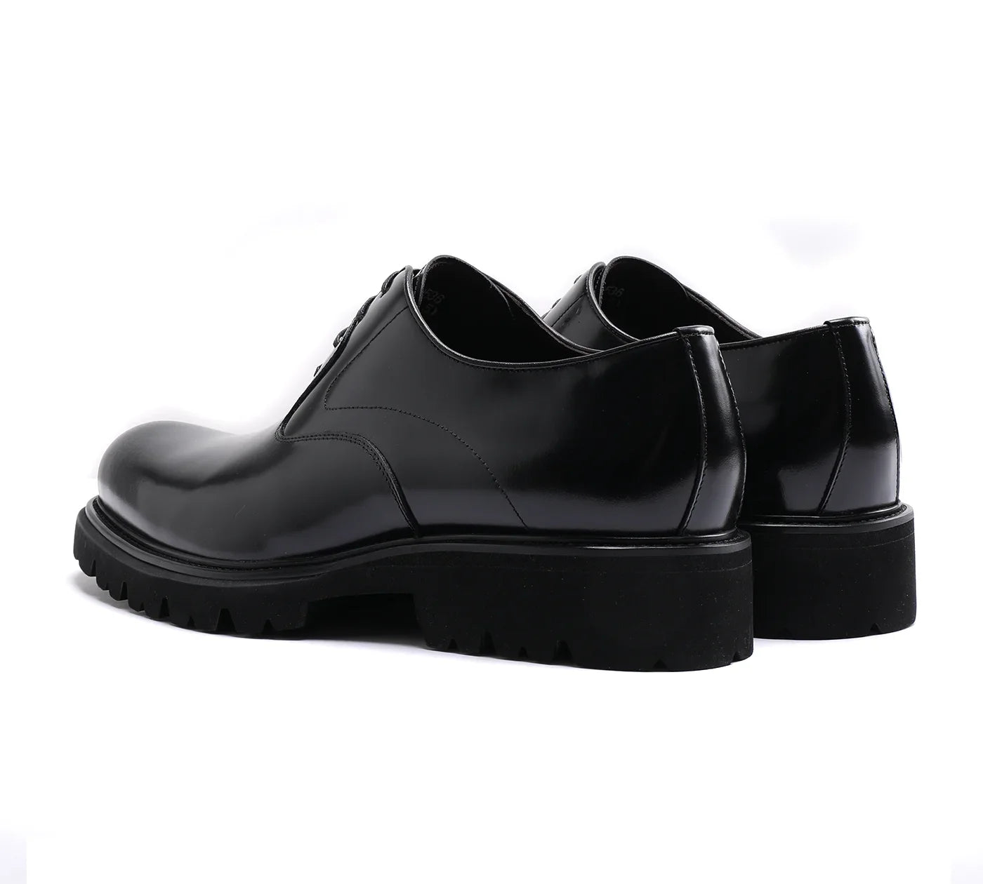 New Men's Formal Oxford Shoes | Sophisticated Rubbed Skin First Layer Cowhide Footwear | Elegant "Mid Heel" Silhouette | "Dignified" Height-Increasing Leather Shoes for Radiant Versatile Office & Career Styling Luxegan