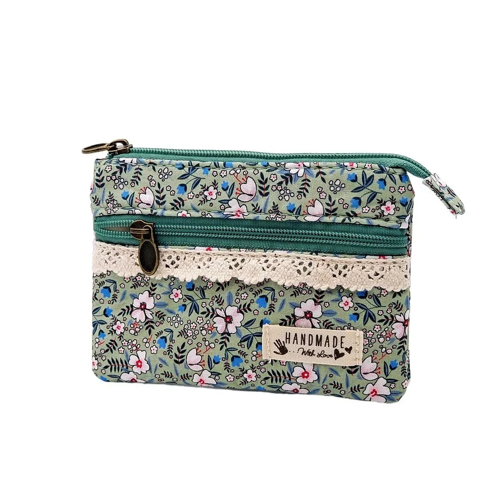 New Fashion Canvas Waterproof Coin Purse | Short Zipper Simple Organizer Clutch & Money Bag for Women Luxegan