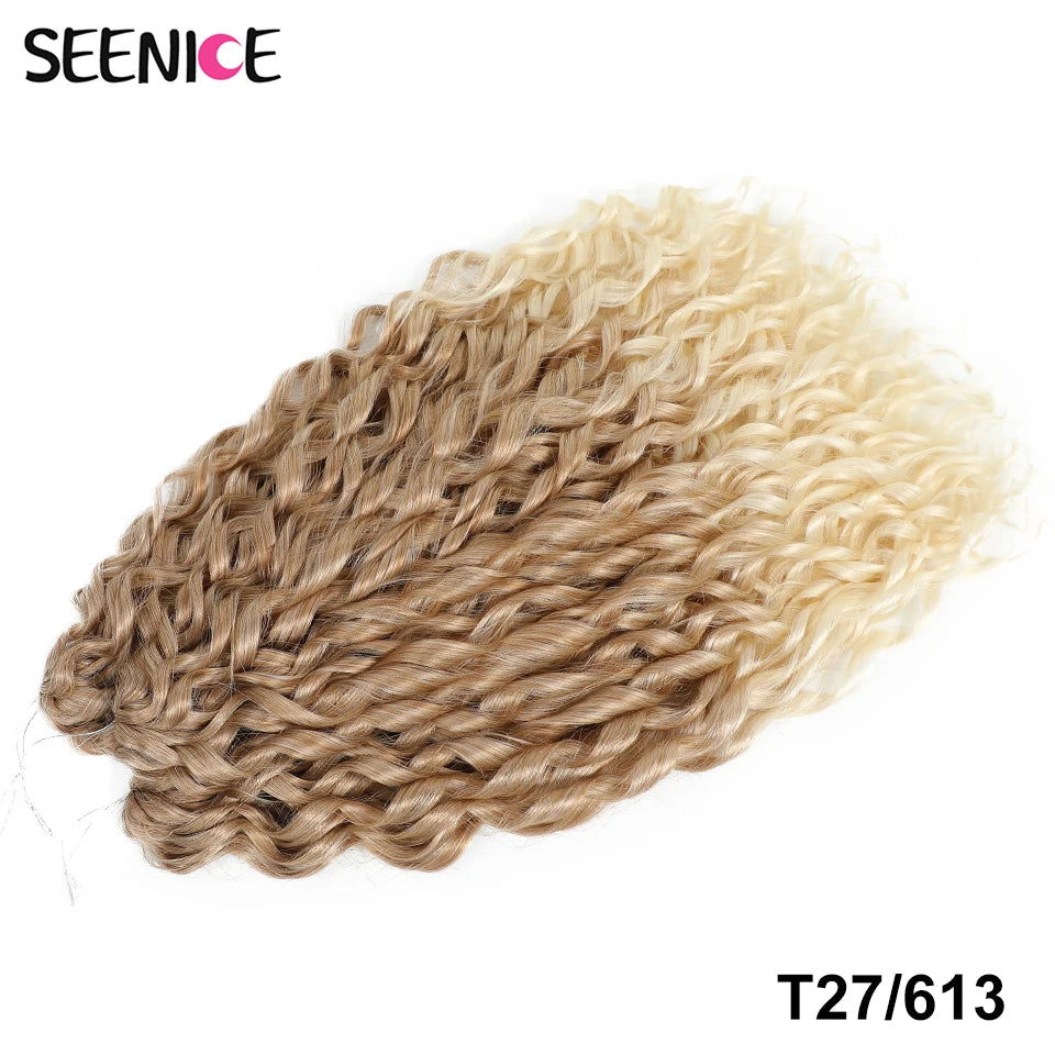 22 Inch Synthetic Water Wave Crochet Hair | Loose Deep Wave Braiding Extensions