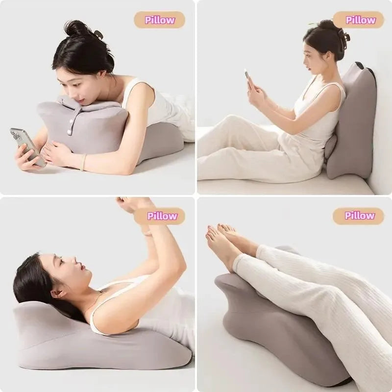 Multifunctional Prone Sleeping Pillow | Sophisticated "Ergonomic Lie-Down" Silhouette | Elegant Machine Washable & Hypoallergenic Bed Cushion | "Dignified" High-Performance Memory Foam Essential for Radiant Versatile Styling Luxegan
