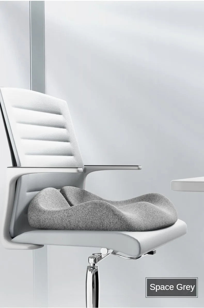 Orthopedic Memory Foam Coccyx Cushion | Sophisticated "Tailbone & Sciatica" Relief Silhouette | Elegant Non-Slip Office & Car Seat Pad | "Dignified" High-Performance Back Pain Comfort for Radiant Versatile Styling Luxegan