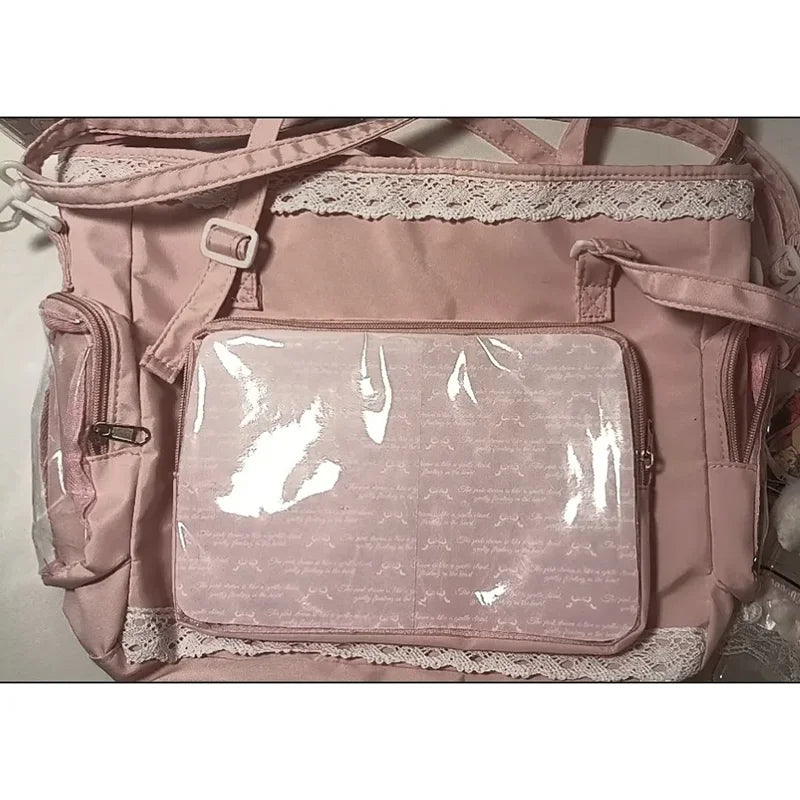 Japanese "Large Appetite" Ballet Girl Ita Bag | Two-Dimension Anime Transparent Display Messenger - view 4