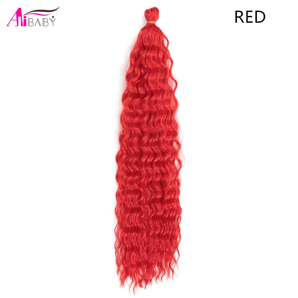 Ariel Curl Crochet Hair 22in – Ocean Wave Ombre Braiding Hair | 100g | 38 Colors | 1 or 3 Pcs - view 5