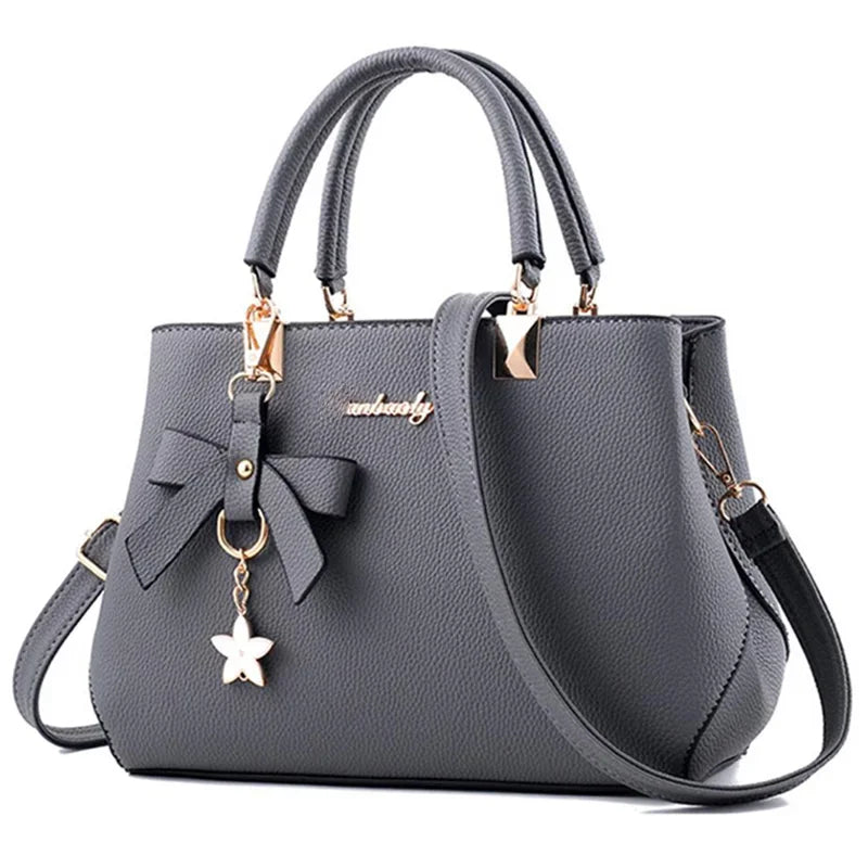 New Elegant Shoulder Bag for Women Luxury Designer Handbags | Female Bags Plum Bowknot Sweet Messenger Crossbody Bag Luxegan