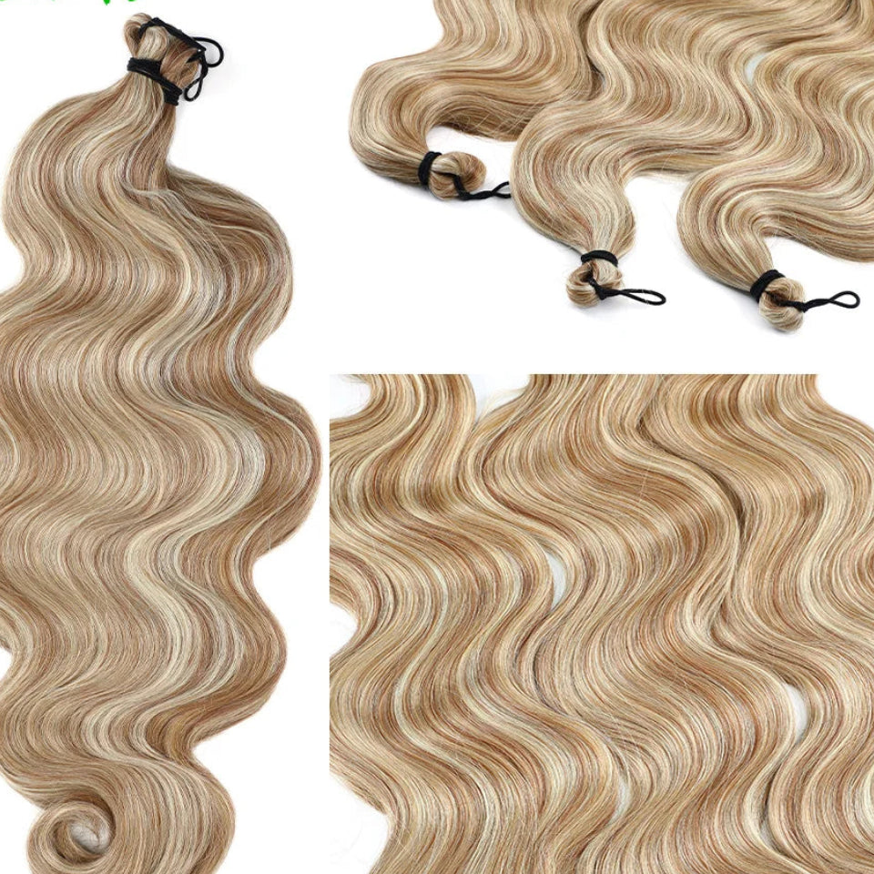 26 Inch Synthetic Loose Deep Wave Crochet Hair | 300g 3-Piece Braiding Extensions Luxegan