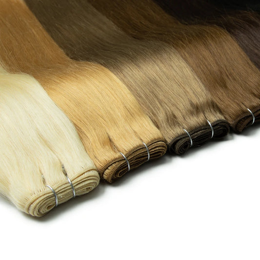 Straight Brazilian Hair Bundles – 9A Grade (16"–24", 10 Colors) Luxegan
