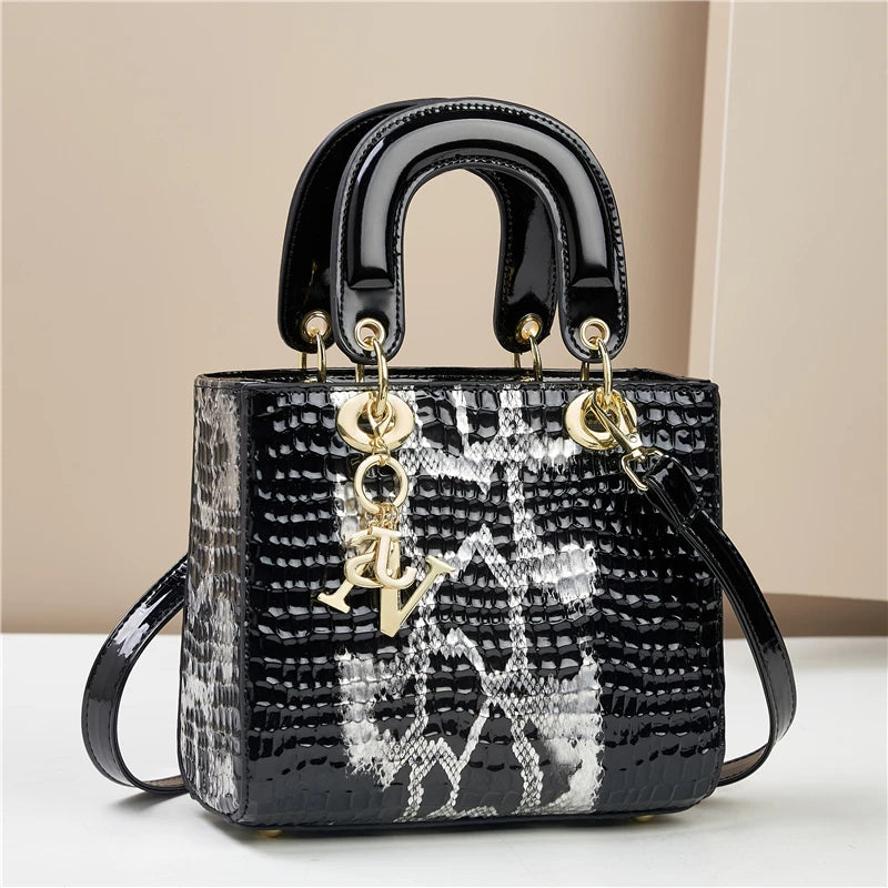 Gradient Alligator Print Shoulder/Crossbody Bag Luxegan