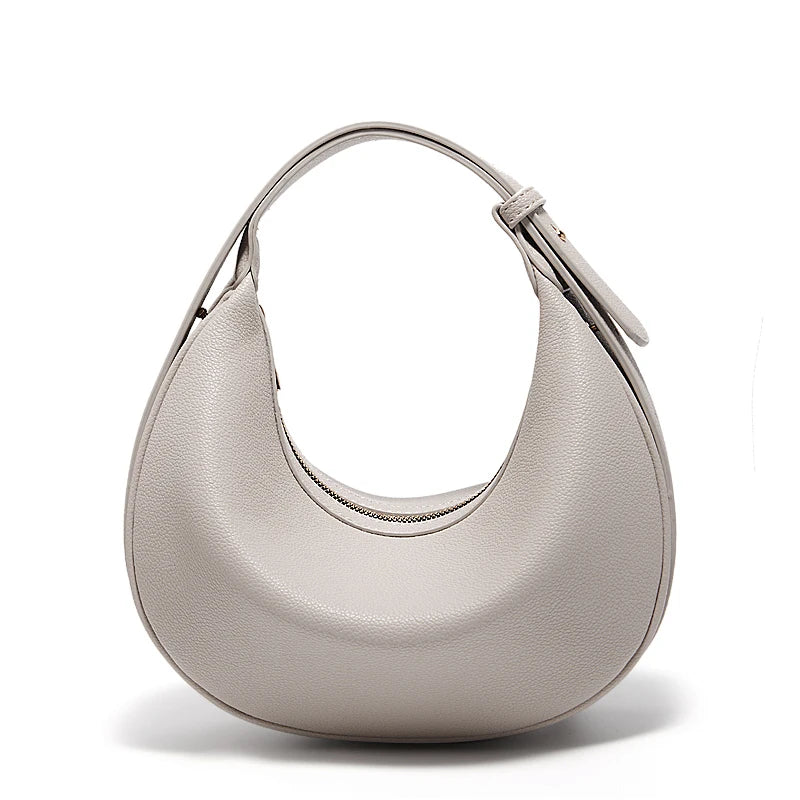 Women’s Fashion Crescent Underarm Bag | Small Winter Crossbody Handbag | Minimalist PU Leather Hobo Shoulder Bag — Perfect Gift for Wife (Model 901155F) Luxegan