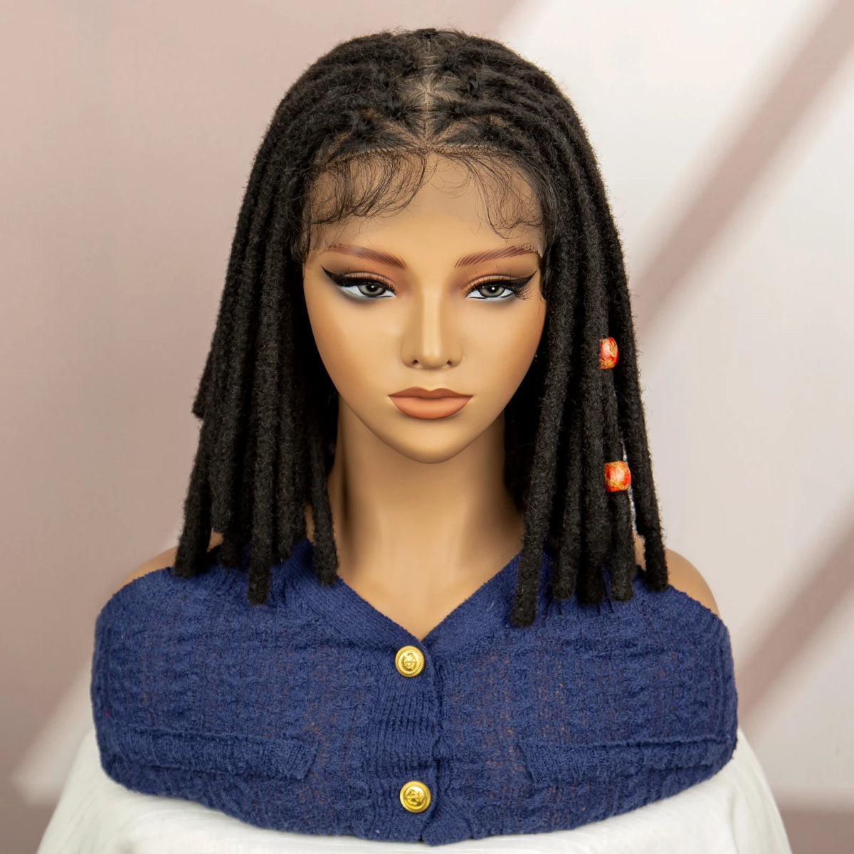 14 Inch Twisted Dreadlock Box Braided Wig | Full Lace | Baby Hair