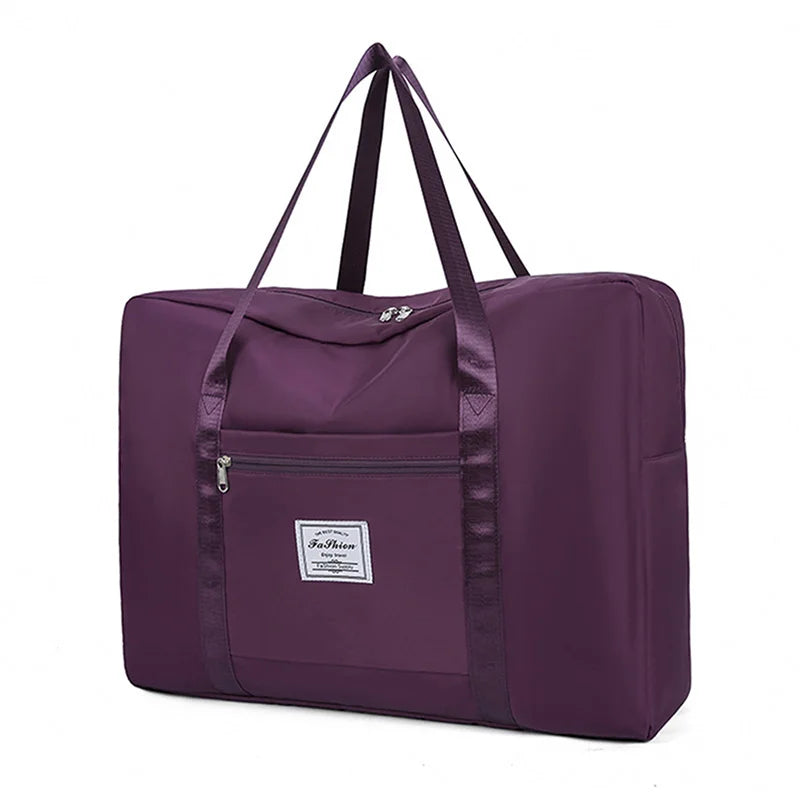 Large Capacity Folding Travel Bags Waterproof Luggage Tote Handbag | Travel Duffle Bag Gym Yoga Storage Shoulder Bag  Luxegan