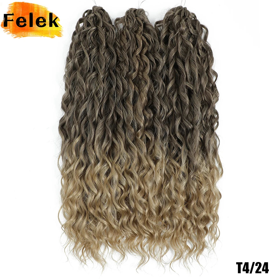 Jessica Hair Deep Wavy Twist Crochet Hair 22 Inch | 100G | 54 Colors | 3 Packs/Lot
