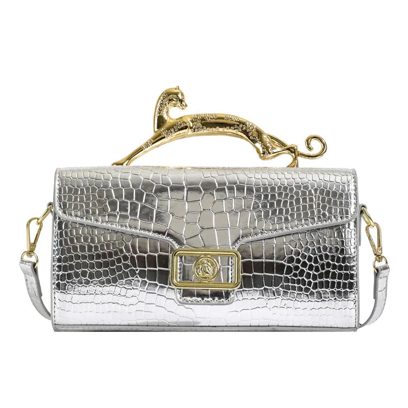 Popular Women's Shell Crossbody Bag | Sophisticated "Lock Catch" Silhouette | High-End Female Fashion Shoulder Bag | "Dignified" High-Performance PU Purse for Radiant Versatile Styling Luxegan