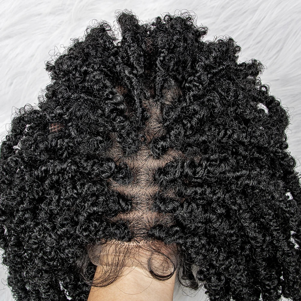 14 Inch Box Braids Wig | 9x6 Lace Frontal | Curly Ends