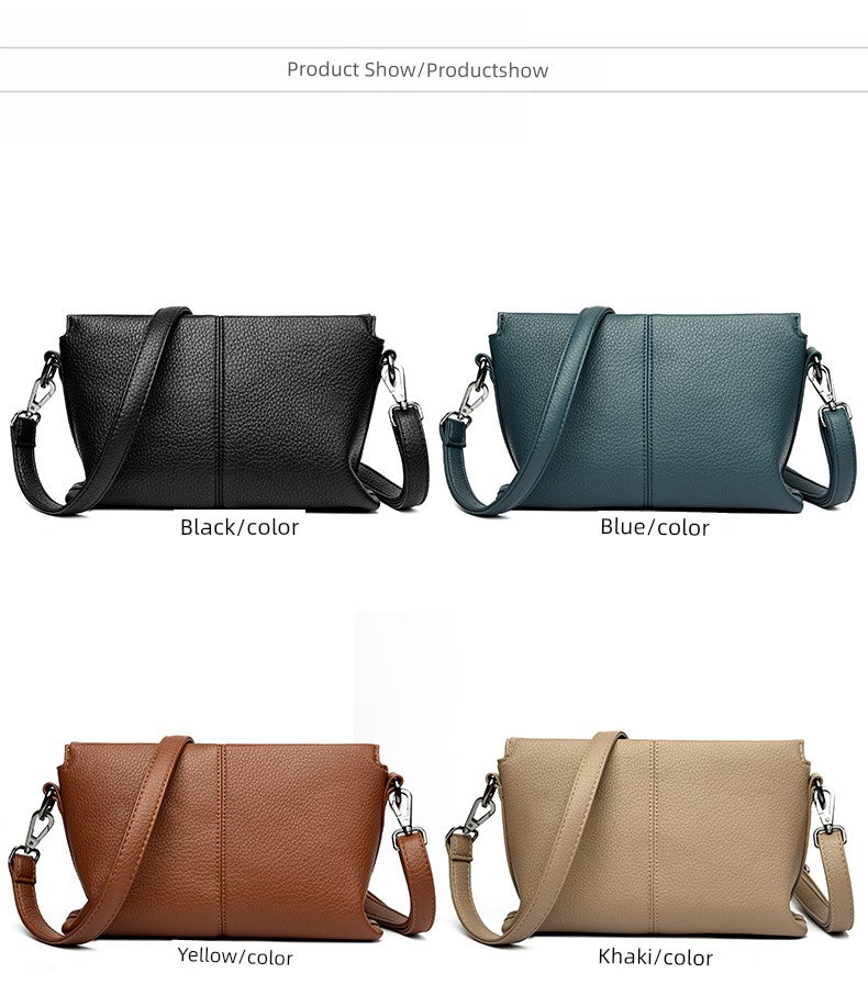 Western Style Soft Leather Women's Crossbody Bag | Fashion Small Square Shoulder Bag (Commuting & Casual Handbag) Luxegan