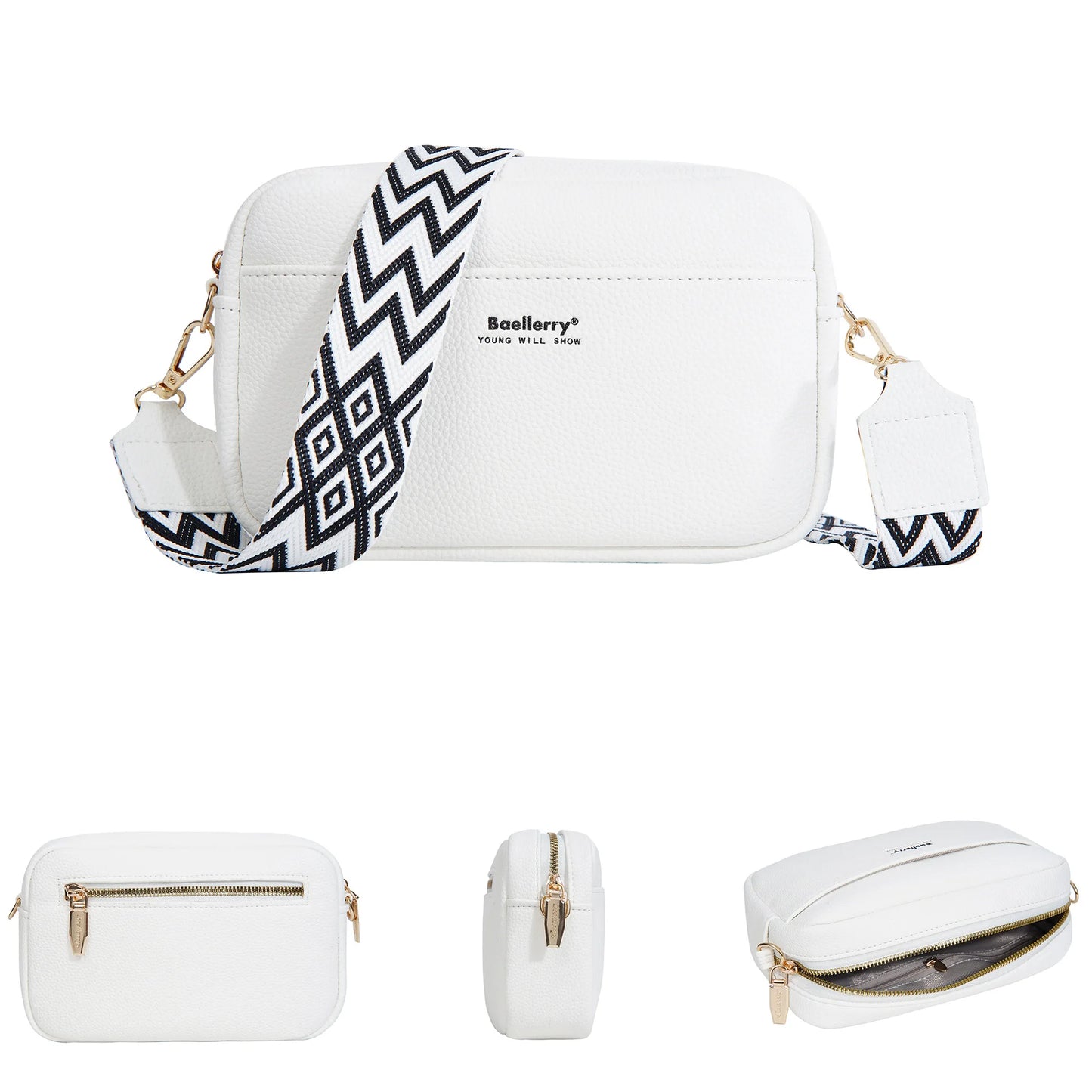 Multifunctional Large Capacity Mobile Phone Bag | Solid Color Small Square Crossbody Bag | Fashionable PU Leather Shoulder Purse | Casual Box-Style Ladies Handbag (Model N8927) Luxegan