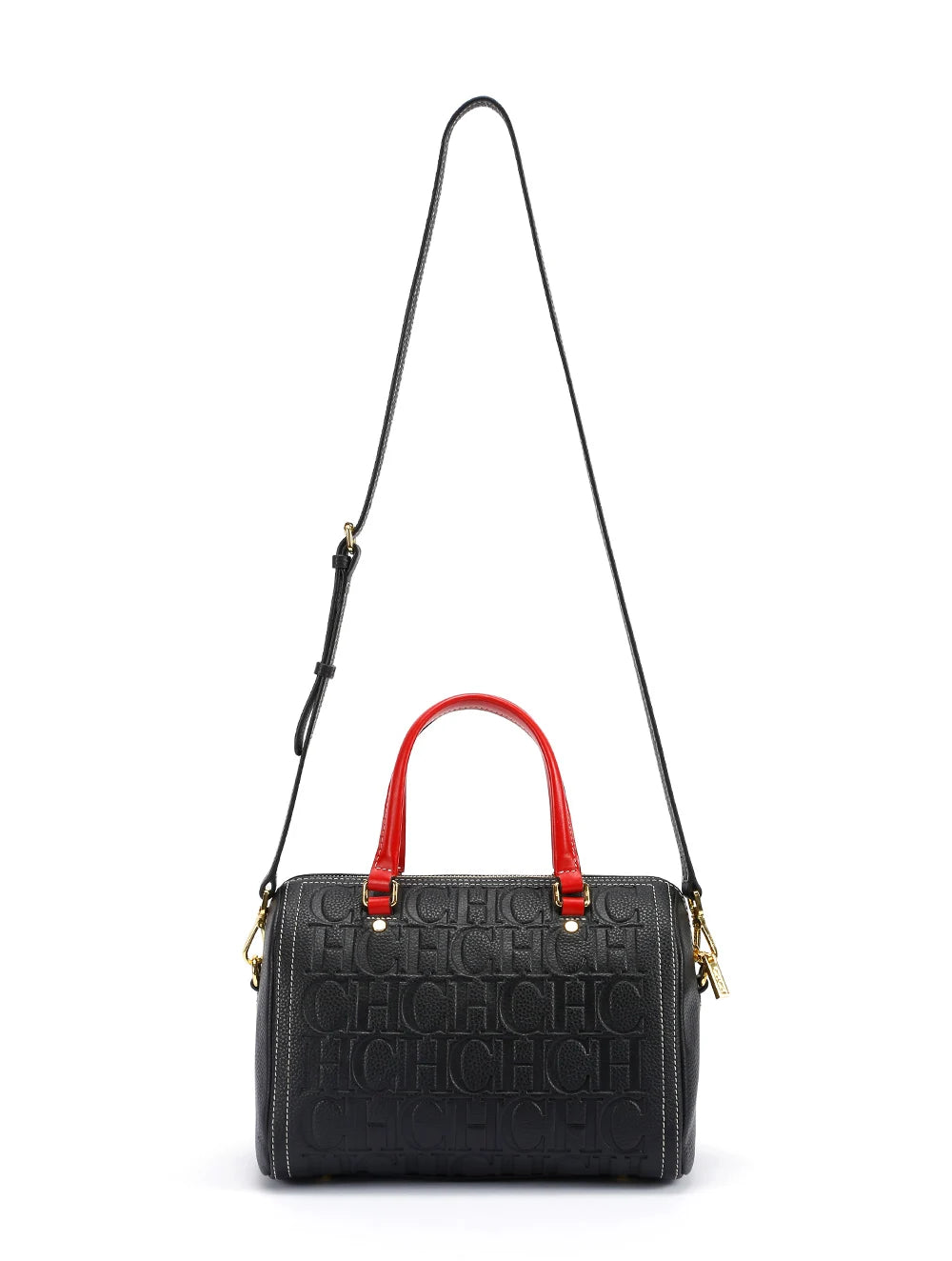 New Cow Leather Letter Embossed Tote | Soft Zipper Messenger Bag Luxegan