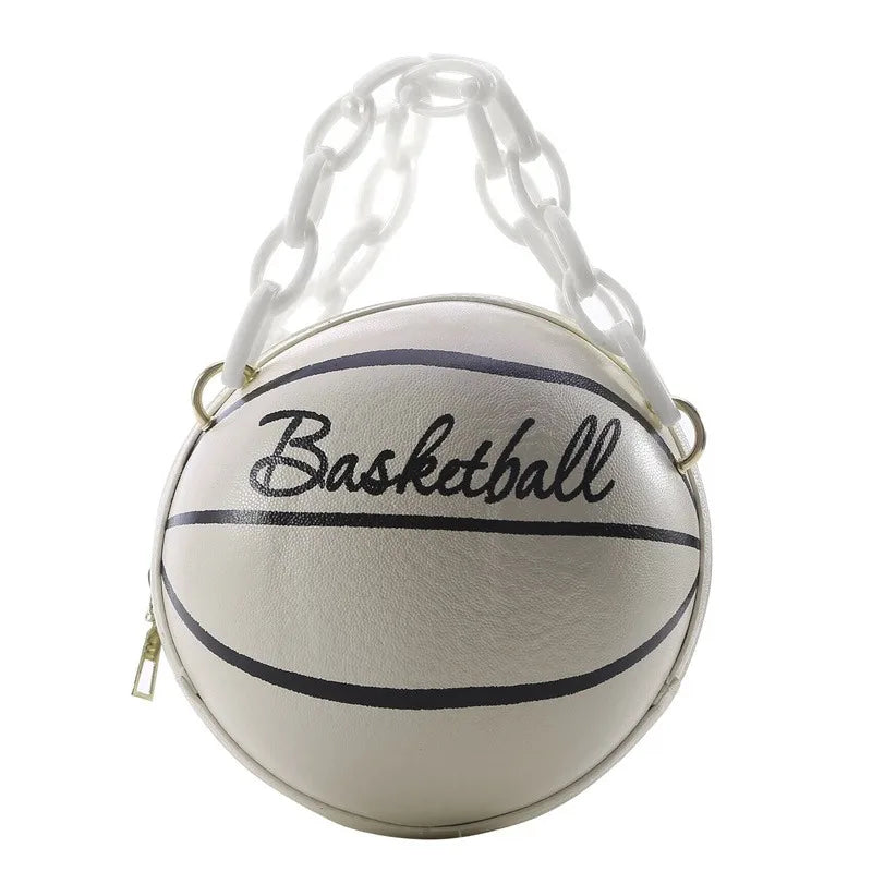 Hot Selling Ladies Spherical Bag | Personality Basketball Bag & New Shoulder Messenger Bag (Korean Round Bag Women's Bag) Luxegan