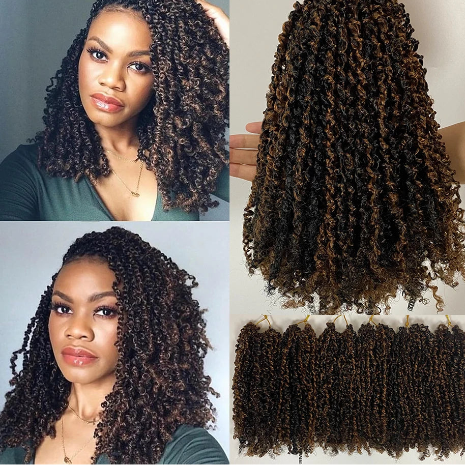 Yanky Twist Crochet Hair | Pre-Looped Senegalese Twist | 8 & 12 Inch | 30 Strands/Pack Luxegan