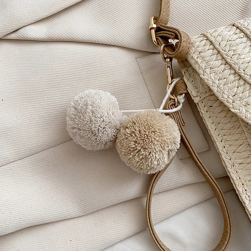 Summer Woven Braided Handbag | Handmade Envelope Shoulder Bag & Beach Tote Luxegan