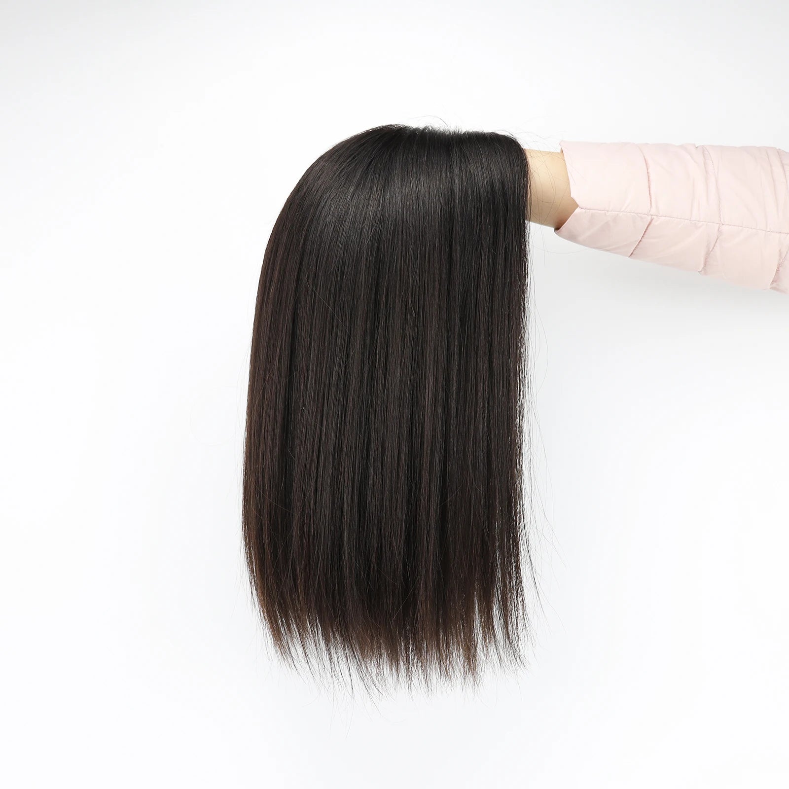 Medical Silk Top Virgin European Hair Wig | Sophisticated "Ear-to-Ear" Lace Front Silhouette | Silk Base with PU Perimeter & Closed Weft Construction | "Dignified" High-Performance Hair System for Radiant Versatile Styling Luxegan