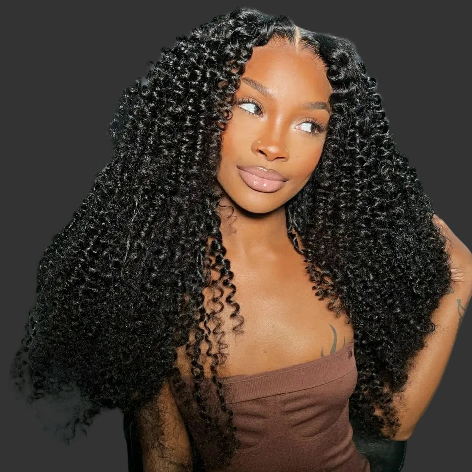 300% Density Burgundy Brown Loose Deep HD Lace Wig | Sophisticated 13x6 & 13x4 Transparent Frontal | Elegant "12A Brazilian Remy" 26+ Inch Silhouette | "Dignified" Pre-Plucked Bleached Knot Curly Human Hair for Radiant Versatile Styling Luxegan