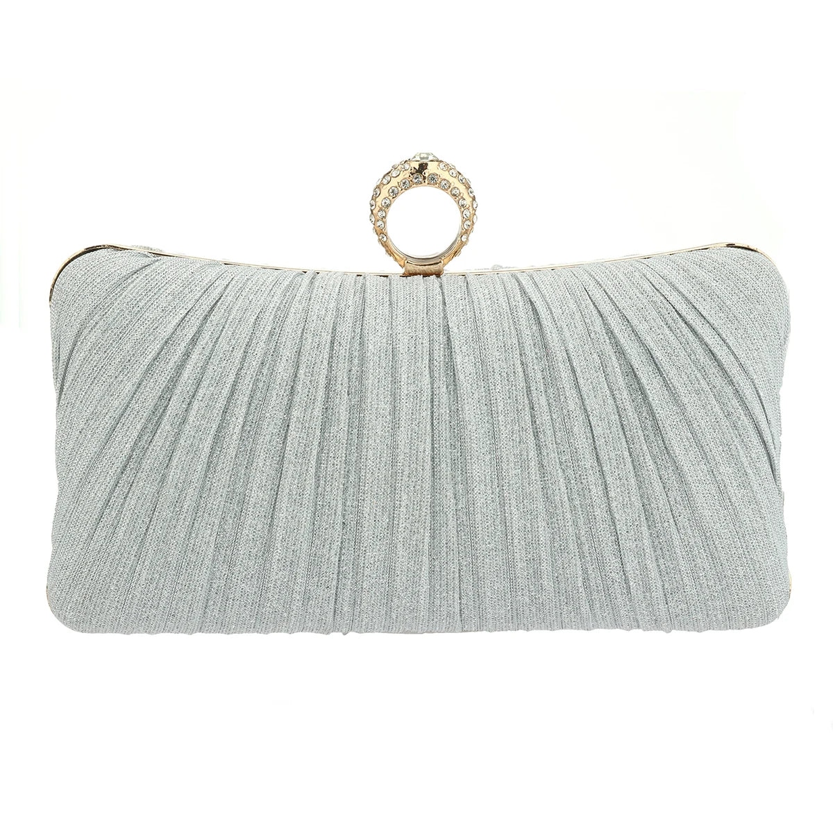 Luxury Design Women's Evening Clutch Bag | Shoulder Bag, Party Wedding Prom Birthday Long Square Bags & Pleated Elegant Handbag 
Luxegan