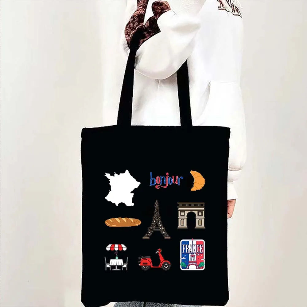 Woman's Large Capacity Canvas Tote Bag | Stylish Travel & Shopping Shoulder Handbag (Work, Gym, Grocery, Eco-Friendly) Luxegan
