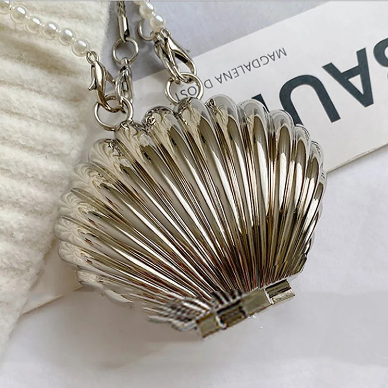 Pearl Mini Lipstick Shell Bag | Sophisticated "Petite" Silhouette | Elegant PVC Crossbody Mini - view 7