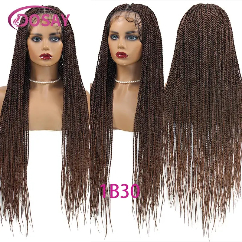 26-36 Inch Senegalese Twist Knotless Wig | Full Lace | Faux Locs