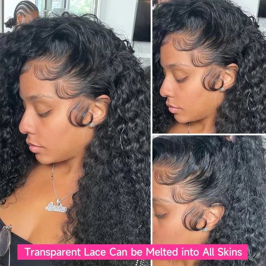 30 & 40-Inch Burmese Curly HD Lace Frontal Wig | Sophisticated 250% Density 13x6 & 13x4 Transparent Lace | Elegant "Brazilian Remy" Ultra-Long Silhouette | "Dignified" Pre-Plucked Deep Wave Human Hair for Radiant Versatile Styling Luxegan