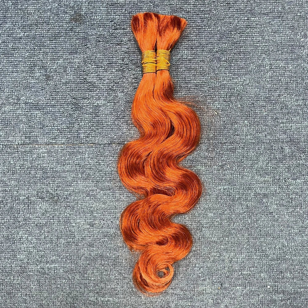 Body Wave Human Hair Bundles for Braiding | No-Weft Boho Extensions | 14–30 Inches Luxegan