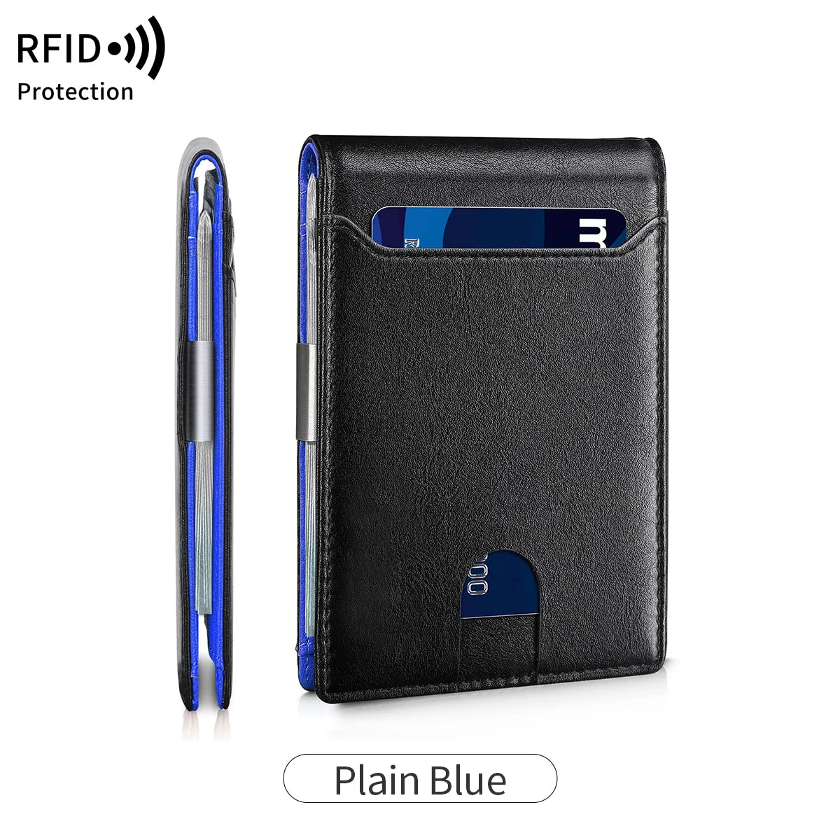 Minimalist Fashion Men's Mini Wallet | Sophisticated "Ultra-Thin" Silhouette | RFID-Blocking 11-Card Multifunctional Billfold | "Dignified" High-Performance Portable Essential for Radiant Versatile Styling Luxegan