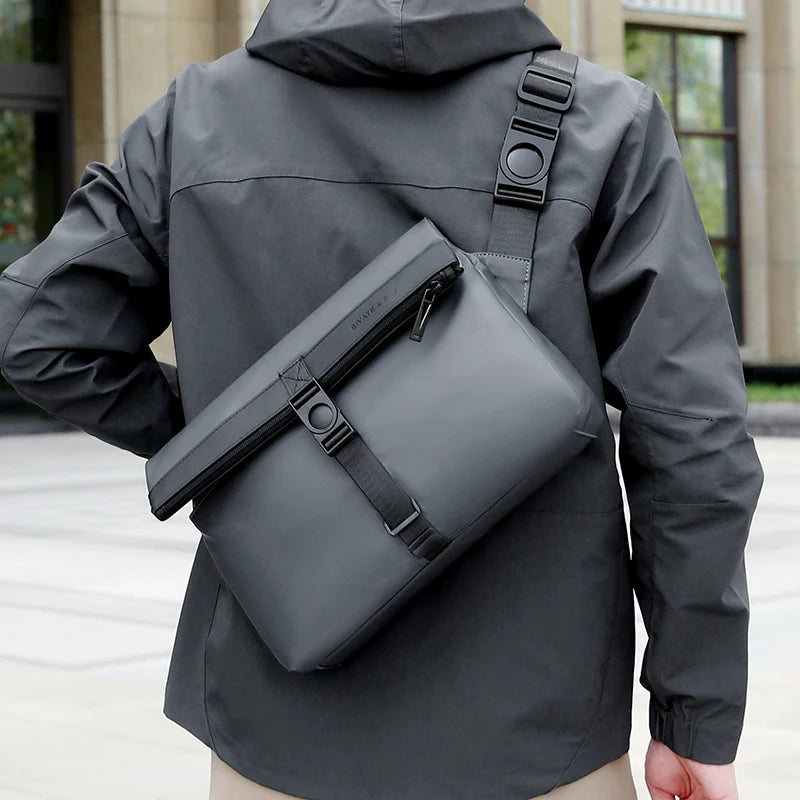 Retro Business Crossbody Satchel | Sophisticated "Large Capacity" Silhouette | Men's Professional Briefcase & Shoulder Bag | "Dignified" High-Performance Oxford Travel Essential for Radiant Versatile Styling Luxegan