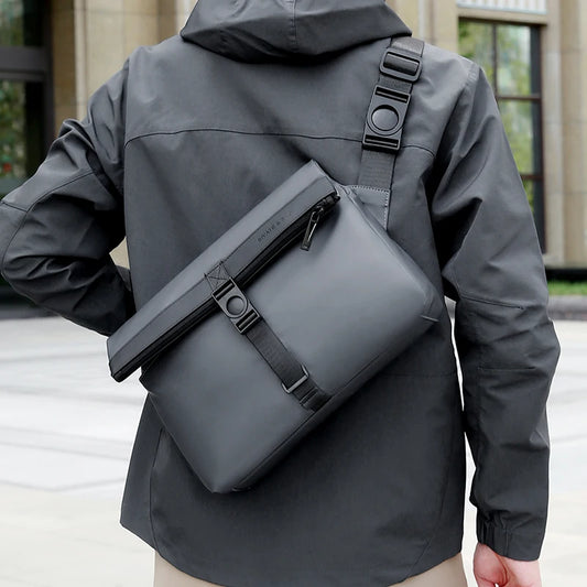 Retro Business Crossbody Satchel | Sophisticated "Large Capacity" Silhouette | Men's Professional Briefcase & Shoulder Bag | "Dignified" High-Performance Oxford Travel Essential for Radiant Versatile Styling Luxegan