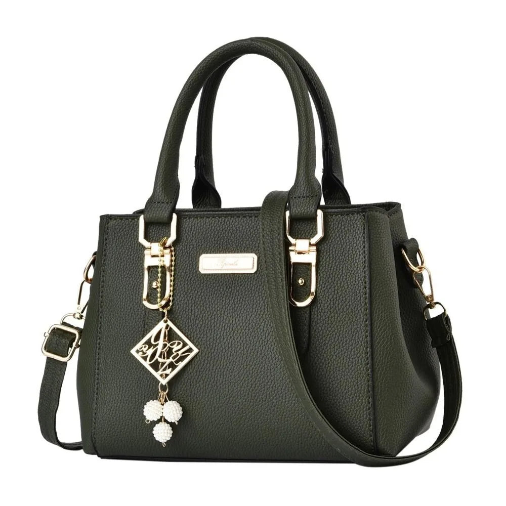 Women’s Casual PU Leather Shoulder Bag | Large Capacity Messenger Handbag | Minimalist Daily Tote & Versatile Crossbody Purse Luxegan