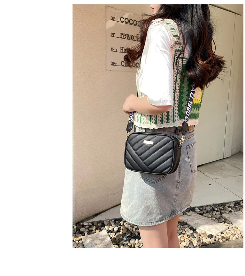 High-Quality PU Shoulder Bags for Women | Simple Crossbody Casual Messenger Bag & Phone Bag Luxegan