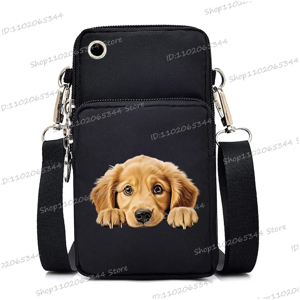 3D Dog Print Mini Bag | Unisex Crossbody & Shoulder Purse Luxegan