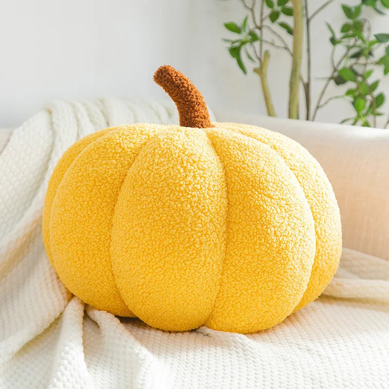 Nordic "Ins Style" Decorative Pumpkin Cushion | Sophisticated "Plush Orange" Activity Silhouette | Elegant Pastoral Sofa Backrest & Lumbar Pillow | "Dignified" High-Performance Home Decoration for Radiant Versatile Styling Luxegan