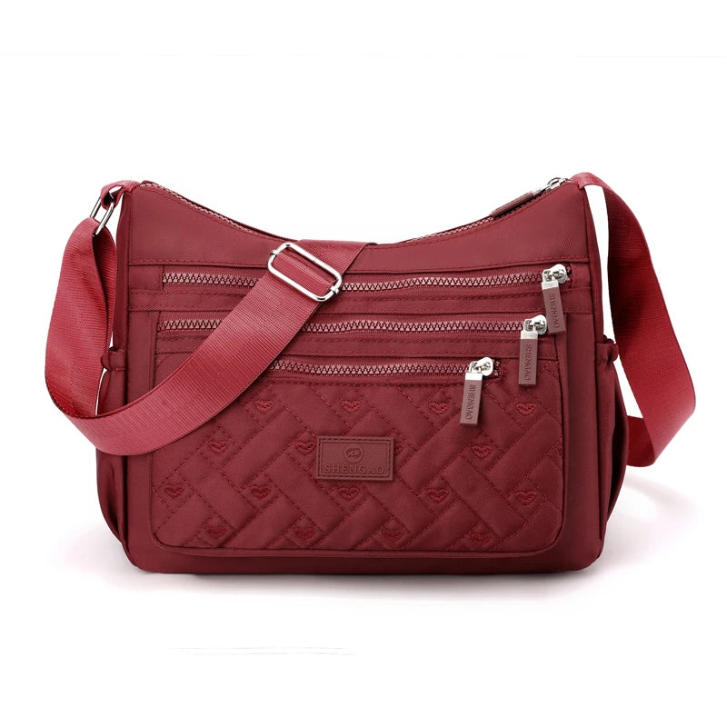 Waterproof Nylon Messenger Bag | Fashion Satchel Shoulder & Crossbody Luxegan