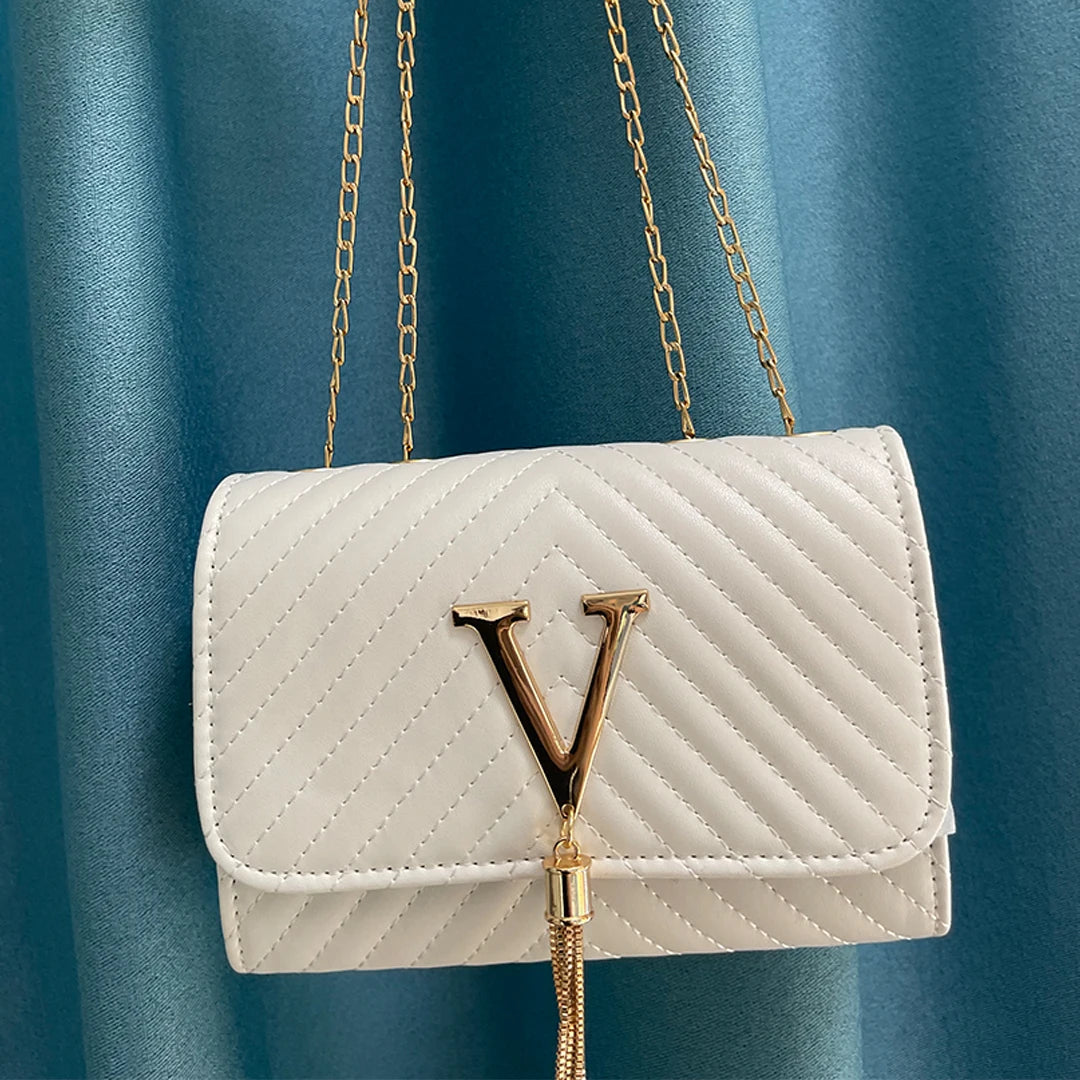Embroidery Women's Crossbody Bag | Thread Luxury Handbag & Shoulder Bag (Brand Sequined Tassel Clutch, Small Bag & Purse for Party) Luxegan