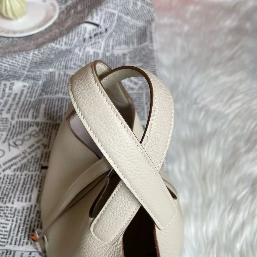 Genuine Leather Solid Casual Tote | Soft Hand-stitched Bucket Commuter Handbag Luxegan