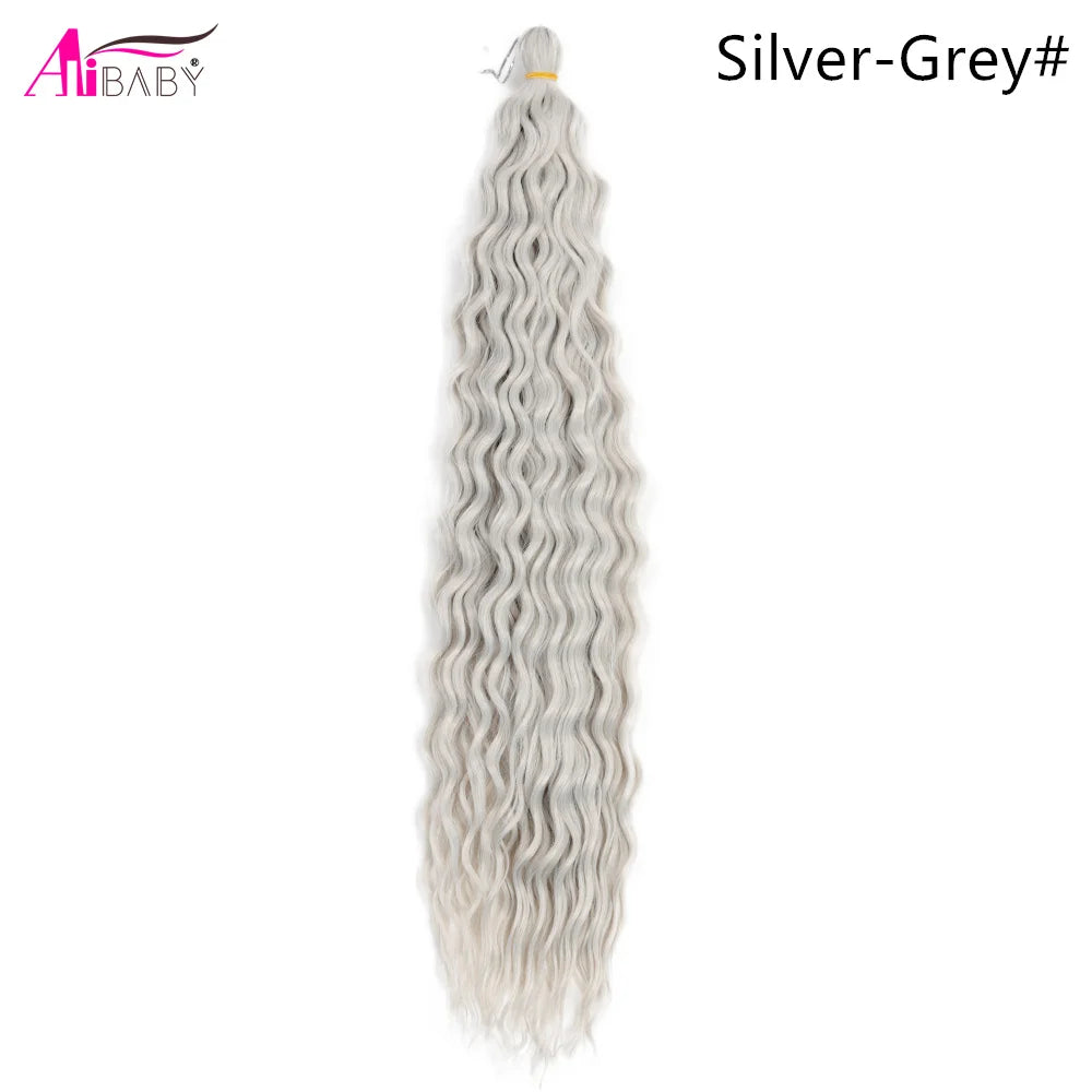 Ariel Curl Crochet Hair 22in – Ocean Wave Ombre Braiding Hair | 100g | 38 Colors | 1 or 3 Pcs - view 33