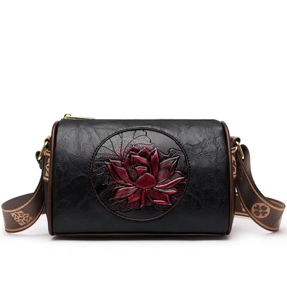 High-Quality Casual Women's Handbag | Print Solid Color Crossbody Bag & Soft Leather Shoulder Bag Luxegan