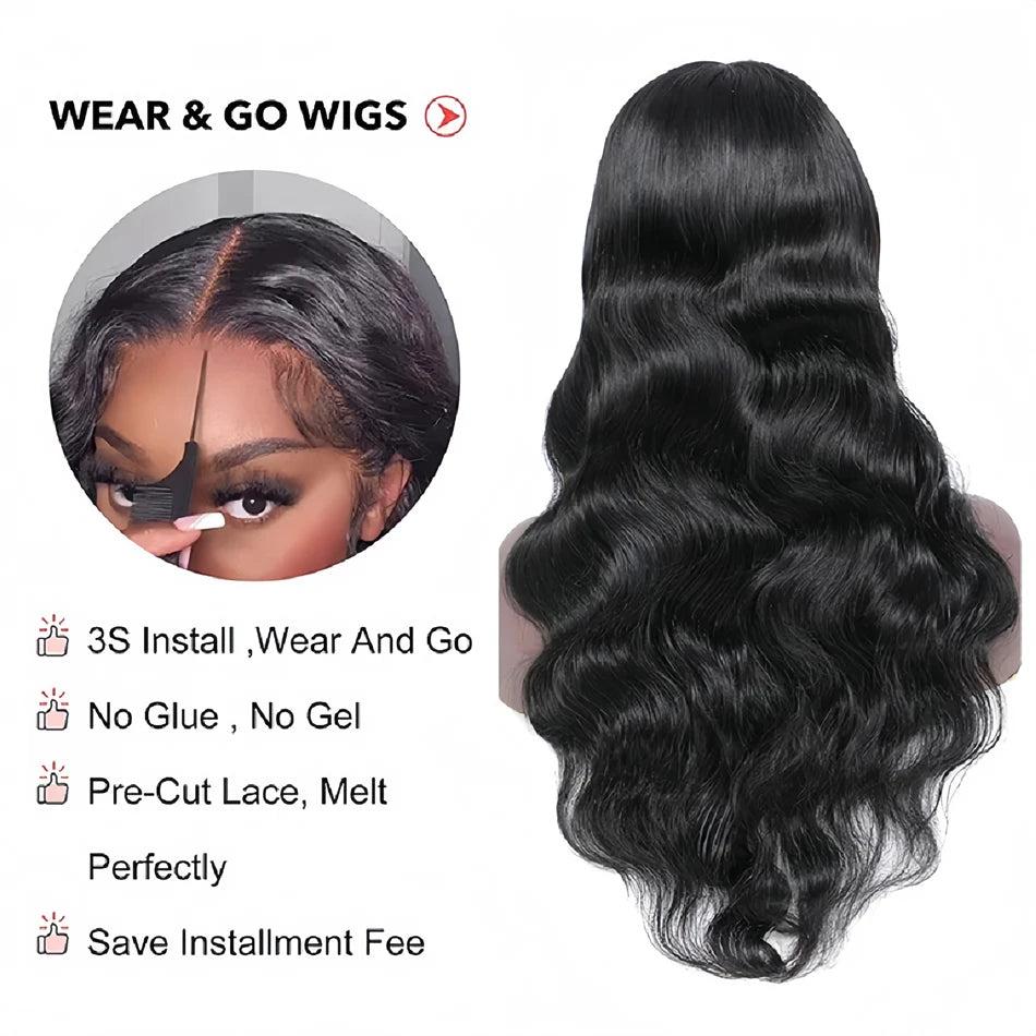 Wear and Go HD Pre-Plucked Human Hair Wig