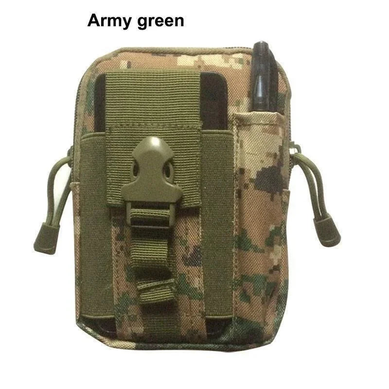 Nylon MOLLE Pouch Tactical Waist Pack Bag | Heavy-Duty Outdoor Phone Pocket Fanny Pack | Premium EDC Tool Bag for Outdoor Sports | Lightweight Utility Belt Pack for Running & Hiking Luxegan