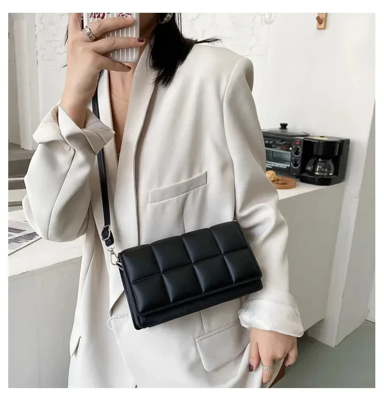 Fashion Brand Designer Women's Shoulder Bag | Small PU Leather Female Crossbody Bag & Trend Classic Handle Handbag Luxegan