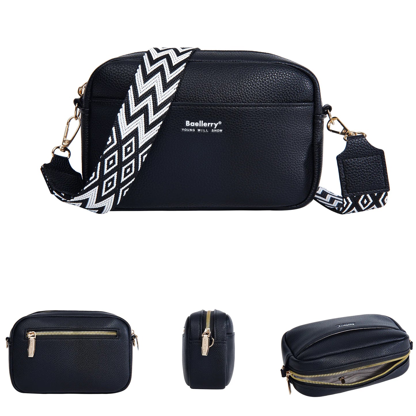 Multifunctional Large Capacity Mobile Phone Bag | Solid Color Small Square Crossbody Bag | Fashionable PU Leather Shoulder Purse | Casual Box-Style Ladies Handbag (Model N8927) Luxegan