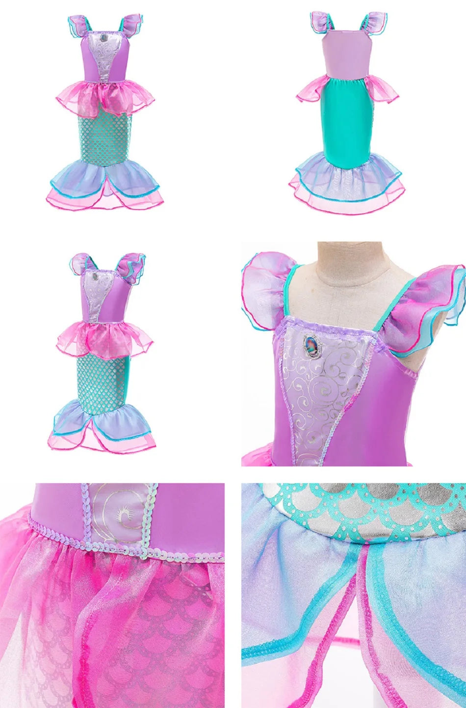 Girls Mirabel Isabela Encanto Costume Girl Princess Dress Children Elsa Anna Rapunzel Cinderella Mermaid Aurora Cosplay Clothes